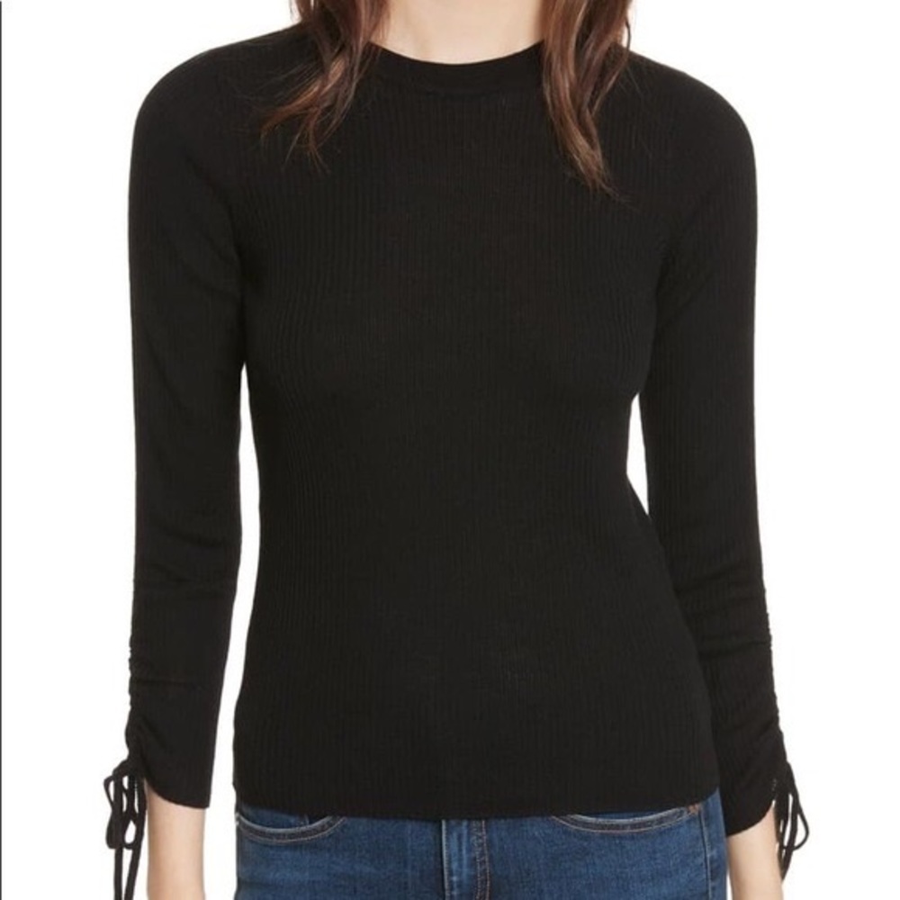 New Veronica Beard “Owen” Wool Sweater Black